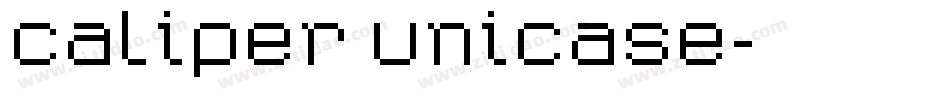Caliper Unicase字体转换